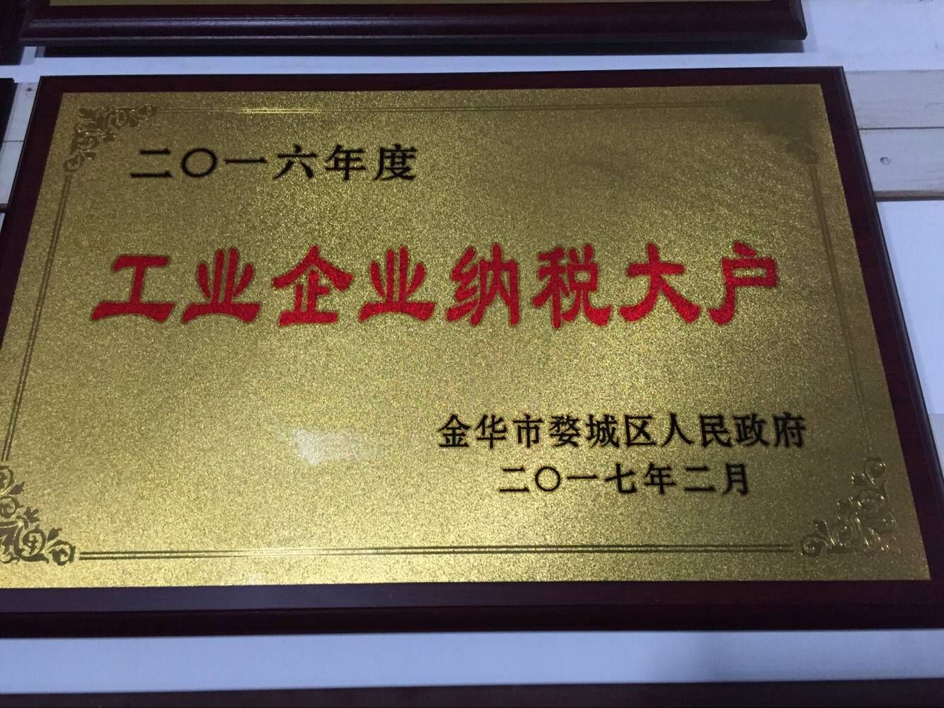 2016年度工業(yè)企業(yè)納稅大戶