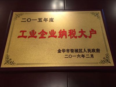 2015年度工業(yè)企業(yè)納稅大戶